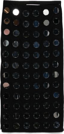 Conner Ives Gonna The Reconstituted Mirror Disc con ricamo - Nero