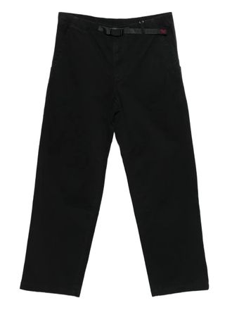 Gramicci belted pants - men - Cotton/Polyurethane - L - Black