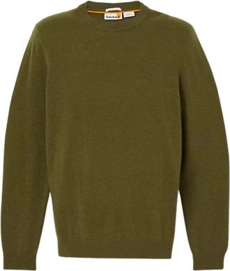 Timberland Merino Crewneck Jumper - Heren - Ronde hals truien - Groen - XL - Wol - Truien & Vesten