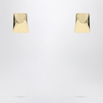 Anine Bing Rectangular Curved Gold Earrings