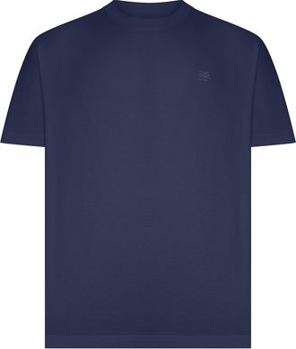 Etro ROME COTTON T-SHIRT WITH EMBROIDERED LOGO - Etro - Man
