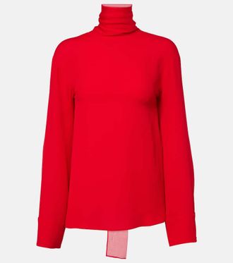 Valentino Wool and silk georgette shirt