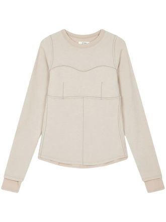 TOMBOY seam detailing t-shirt - Neutrals