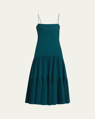 Ulla Johnson Matilda Wool Drop-Waist Midi Dress