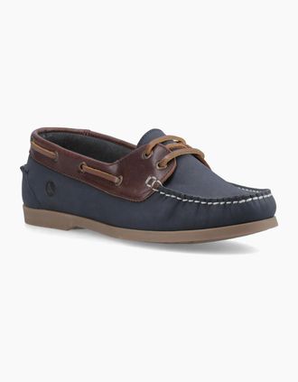 Sperry Top-Sider Womens Sperry Balboa 2 Eye Boat Nubuck Womens Navy/Brown Boat Shoes - Size: 4