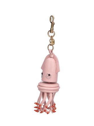 Anya Hindmarch Womens Keychains Pink Goat Leather