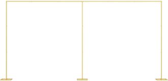 vidaXL Arco De Boda Dorado 657 X 35 X 300 Cm Acero Vidaxl