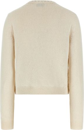 Moncler Womens Beige Cotton Cardigan Clothing