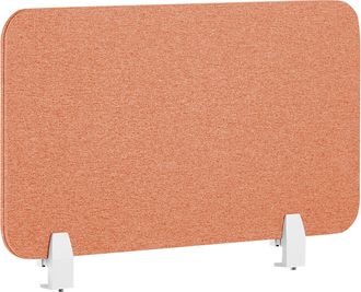 Beliani Panel Separador Rojo Claro 72 X 40 Cm Poli&eacute;ster Pet Pantalla Ac&uacute;stica Wally