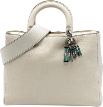 Dior Pre-owned Lady Dior Handbag - Dames - Vintage Handtas - Wit - ONE Size - Leer - Vintage