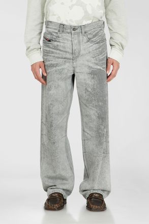 Diesel Relaxed Jeans Low Waist 2001 D-Macro, Light grey, Button fly