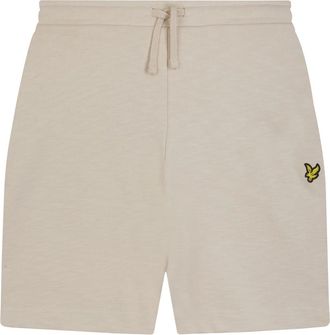 Lyle & Scott Slub Short - Heren - Korte Broeken - Beige - L - Katoen - Korte Broeken