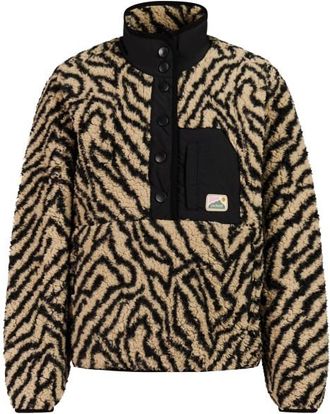 Protest PRTJosey 1/4 Button Top Fleecepullover f&uuml;r Damen | braun