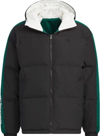 adidas originals Reversible Down Jacket Black Green White IU4827