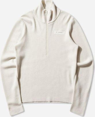 Maison Margiela Men s Half-Zip Knit Top Off White