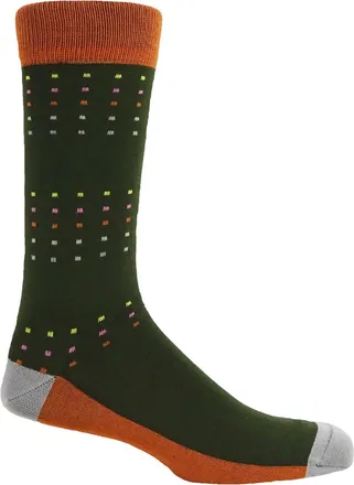 Peper Harow Square Polka Mens Socks - Spring