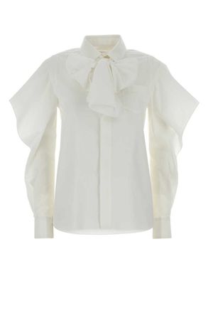 sacai Off White Regular Solid Shirt
