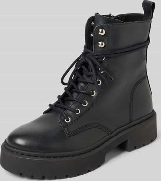 Steve Madden Schnürstiefel mit Logo-Applikation Modell Gusto in Black, Größe 36