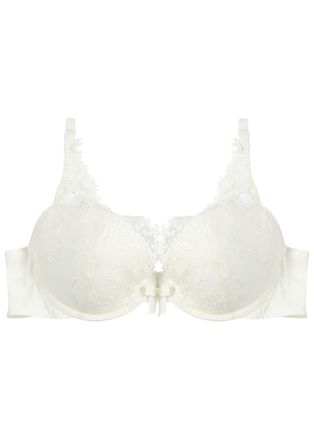 Simone Pérèle Simone Perele Wish Ivory Lace Push-up Bra, Bra, Partially Lined - White - 32B