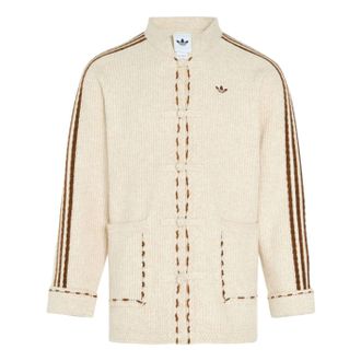 adidas New Year Knit Jacket Asia Sizing Light Brown KR5065