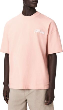 AllSaints Odyssey Cotton Graphic T-Shirt in Blushed Pink at Nordstrom, Size Xx-Large