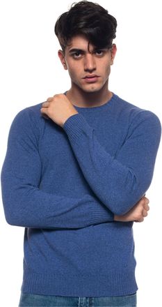 Andrea Fenzi Pullover girocollo Azzurro Andrea Fenzi Uomo