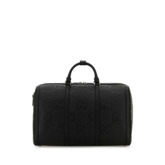 Gucci Black Leather Travel Bag