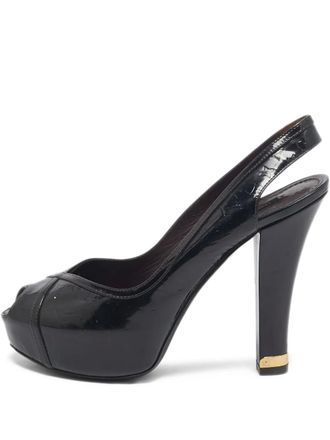 Louis Vuitton 125mm leather heeled pumps - Black