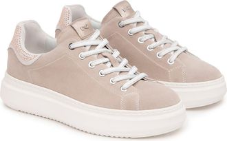 Nero Giardini Suede Retro Sneaker in Beige at Nordstrom Rack, Size 8Us / 38Eu