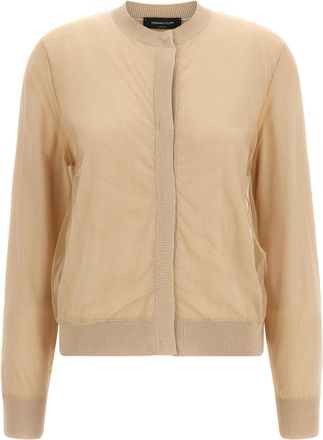 Fabiana Filippi Brown Virgin Wool Womens Cardigan