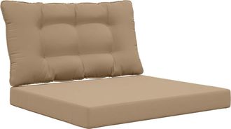 vidaXL Coj&iacute;n Para Sof&aacute; De Exterior Poli&eacute;ster Gris Topo 80 X 68,5 Cm Vidaxl