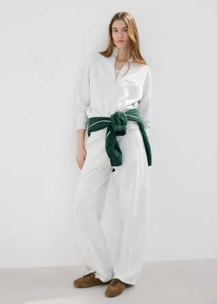 Mango Pantaloni jogger cotone grigio - Donna - S - MANGO