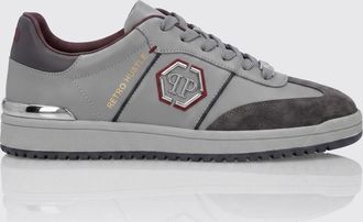 Philipp Plein Sneakers Retro Hustle in pelle con logo Hexagon
