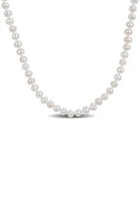 Delmar Cultured Pearl Necklace, 3-4mm in White at Nordstrom Rack