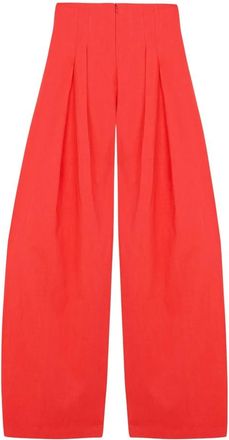 Cortana Mira Broek - Dames - Broeken - Rood - XL - Leer - Broeken
