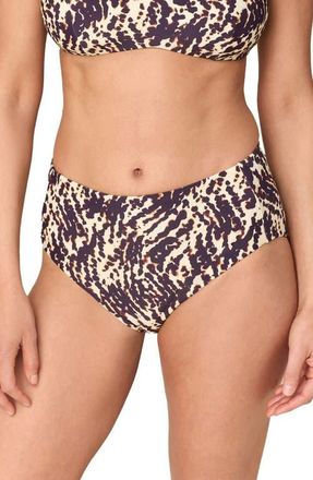 Andie Swim High Waist Bikini Bottoms in Spotted Leopard at Nordstrom, Size X-Small