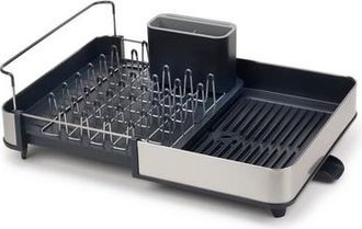 Joseph Joseph Extend Joseph Joseph, Escurridor Extensible Con Boquilla De Drenaje, Acero Inoxidable, 2 Partes Deslizables, Ajuste De Tama&ntilde;o, Color Gris, Ideal Para 