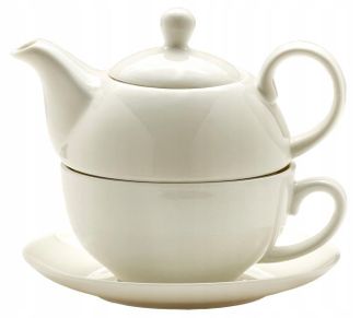 OEM Tetera Jarra Taza De T&eacute; Para Una Persona Blanca