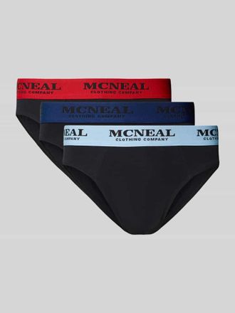 Mc Neal Slip mit elastischem Logo-Bund im 3er-Pack in Black, Größe XXL
