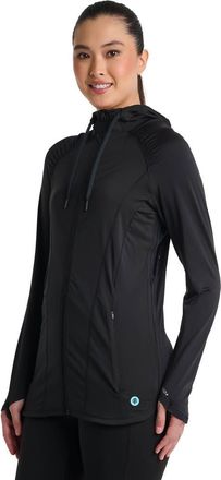 Coolibar Womens Astir Full-Zip Jacket, UPF 50+ Sun Protection in Black at Nordstrom, Size X-Small