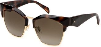 Police SPLN59 GEM 4 01AY Womens Sunglasses Gold Size 56