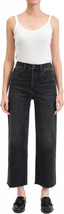 Daze Pleaser High Rise Wide Ankle Jeans In Twilight