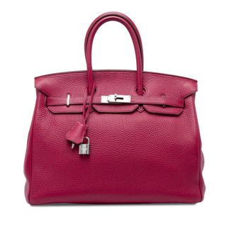 Herm&egrave;s Pre-owned Hermes Clemence Birkin Retourne 35 Satchel Ladies V1QMBBOSGNJPSTKZ