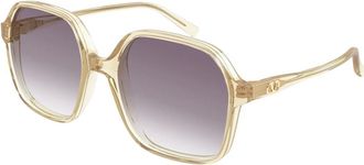 Valentino Light V Acetate Zonnebril - Dames - Accessoires - Grijs - Maat: 56 MM Nylon