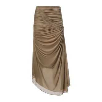 CHRISTOPHER ESBER Orion Midi Rok - Dames - Rokken - Beige - Maat: XS Jersey