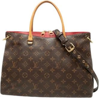 Louis Vuitton Pre-owned Pallas Satchel - Dames - Vintage Handtas - Bruin - ONE Size - Leer - Vintage