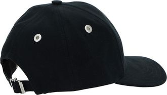 Ami Mens Baseball Cap Black Cotton Hat