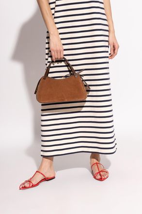 Jil Sander Leather Handbag, Womens, Brown