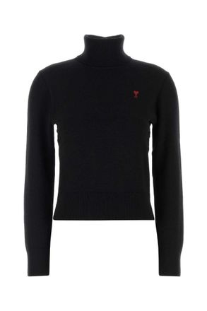 Ami Black wool sweater