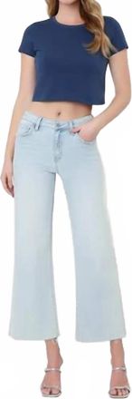 Flying Monkey Advantages High Rise Crop Jean In Light Wash